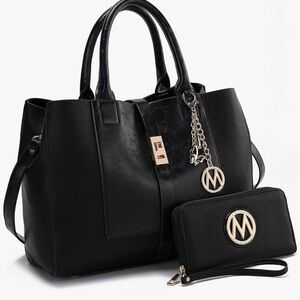 MKF Collection Satchel Bag & Wristlet Wallet for Women’s Crossbody Bag by Mia K